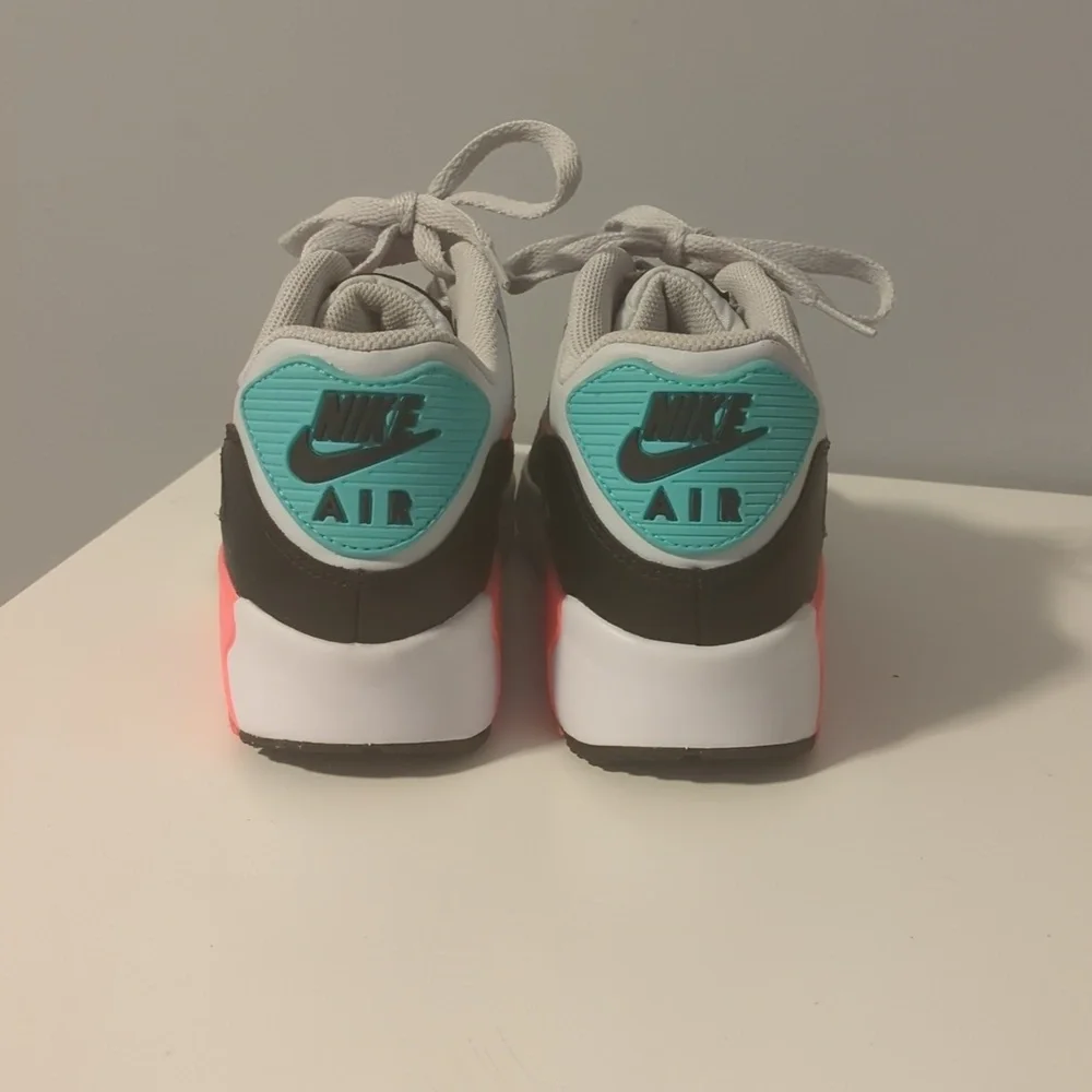 Nike Air Max Sneakers in White, Black, Coral & Teal